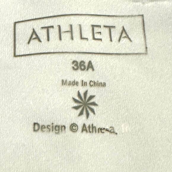 Athleta Inner Strength Size 36A White Built-In Bra Tank Top Athletic Activewear - Picture 3 of 7